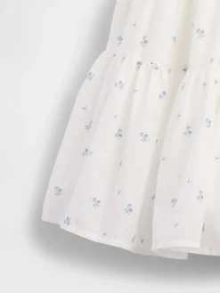 Kids Mixed Media Tiered Tank Dress