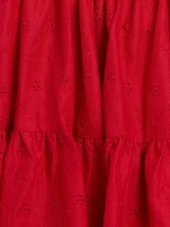 Kids Mixed Media Tiered Tank Dress