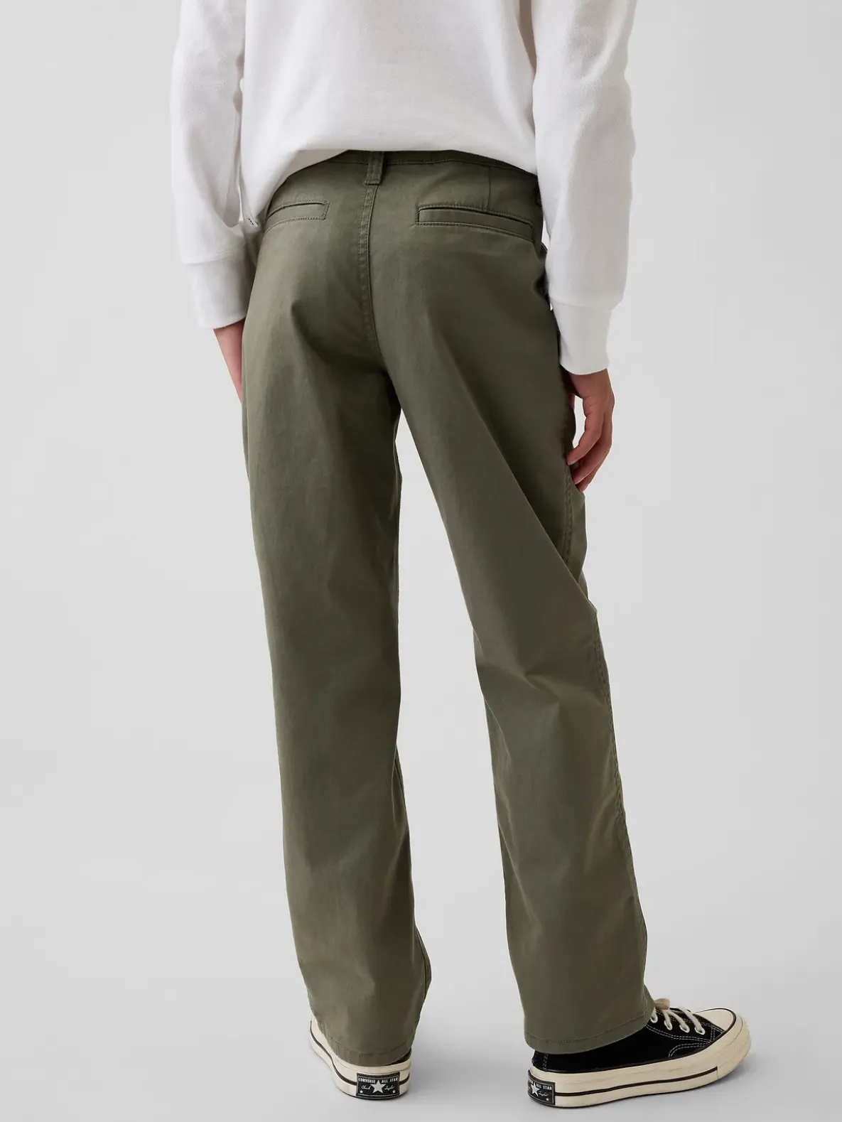Kids Modern Relaxed Straight Khakis