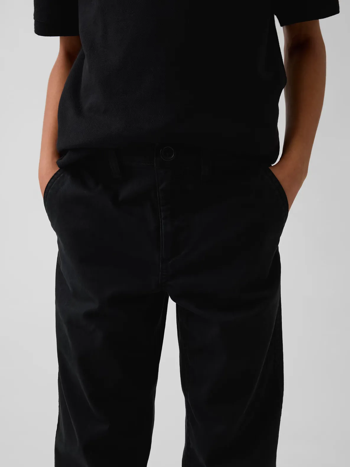 Kids Modern Relaxed Straight Khakis