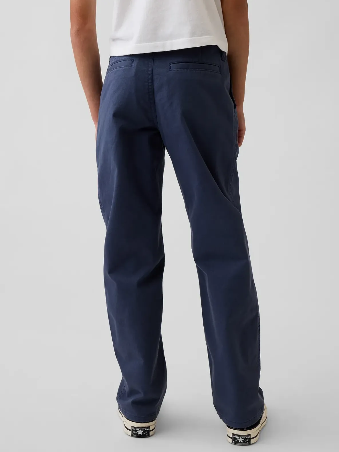 Kids Modern Relaxed Straight Khakis