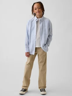 Kids Modern Relaxed Straight Khakis
