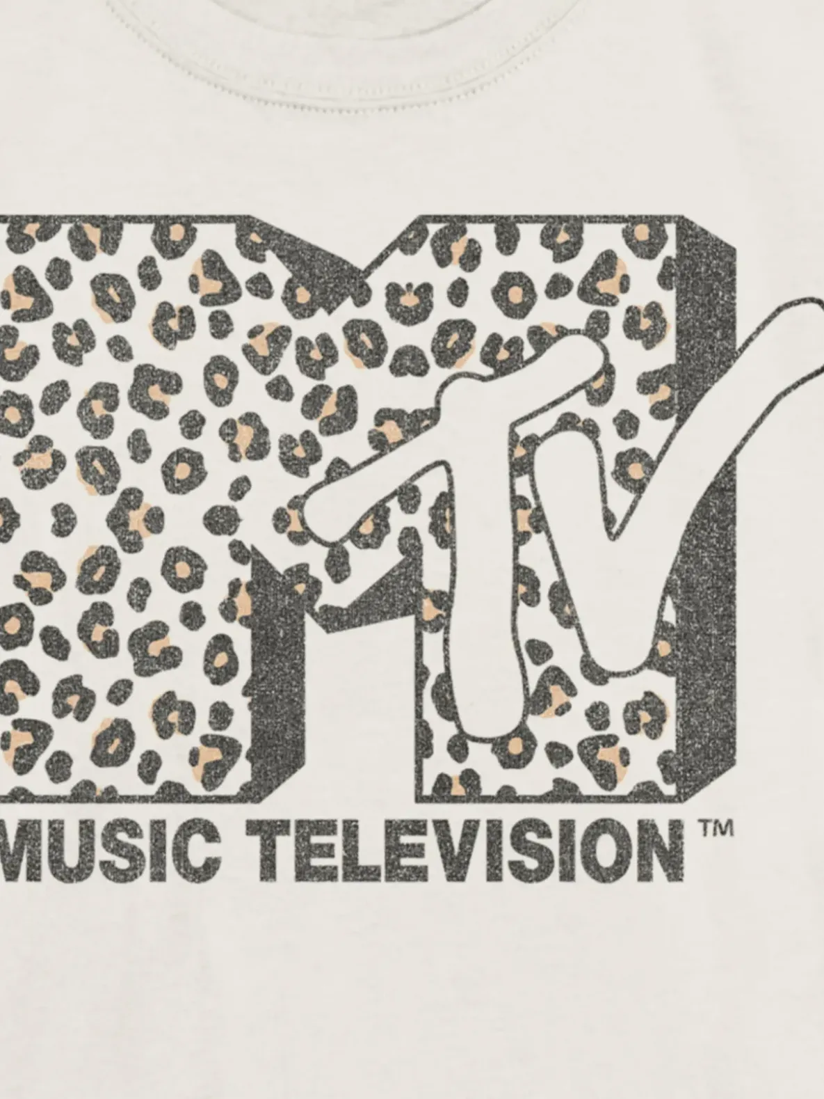 Kids MTV Leopard Logo Graphic T-Shirt