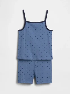 Kids Organic Brushed Cotton PJ Cami Short Set