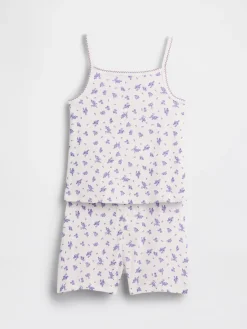 Kids Organic Brushed Cotton PJ Cami Short Set