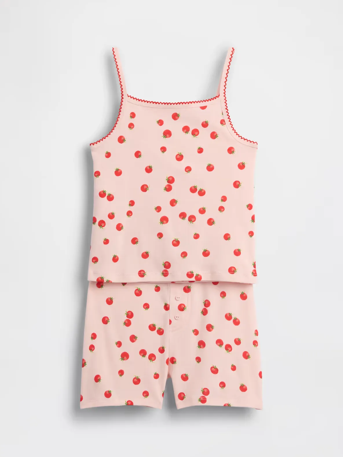 Kids Organic Brushed Cotton PJ Cami Short Set
