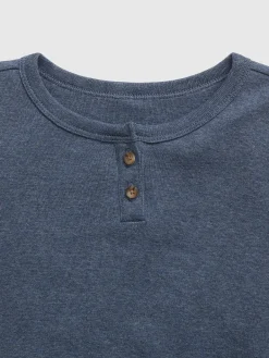 Kids Organic Cotton Henley PJ Set