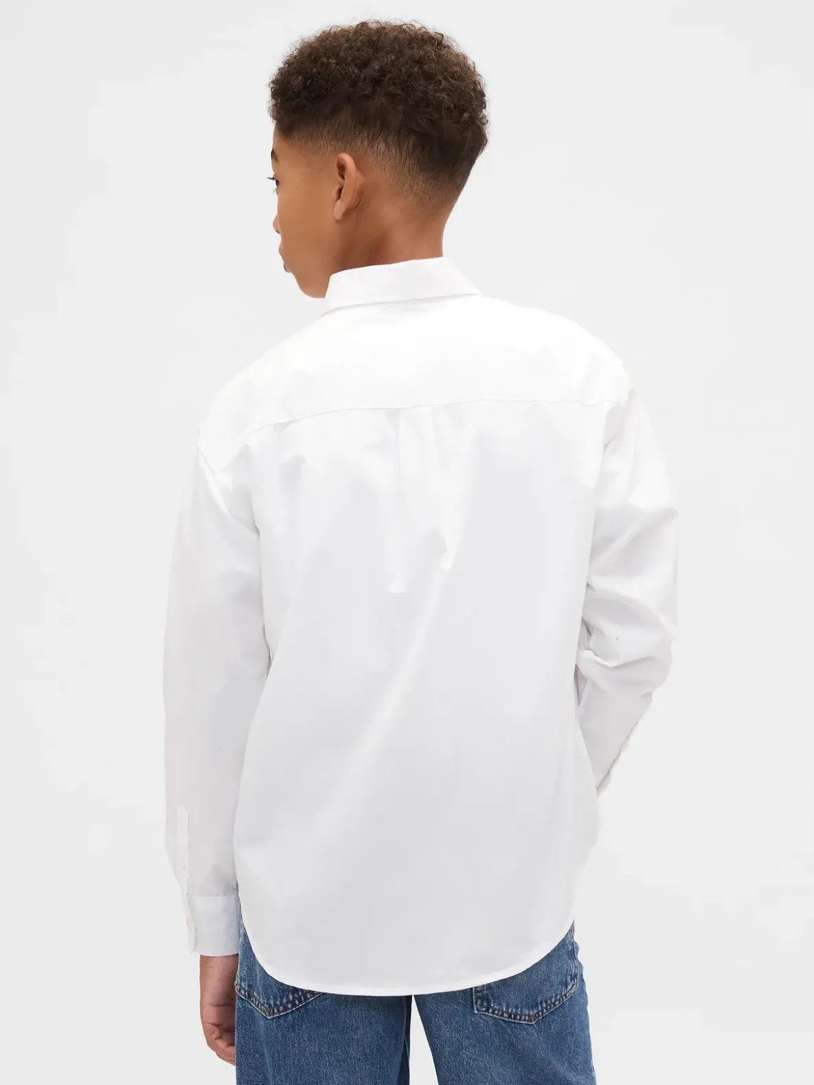 Kids Organic Cotton Poplin Relaxed Shirt