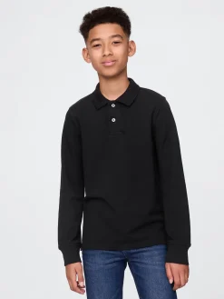 Kids Organic Cotton Uniform Polo Shirt