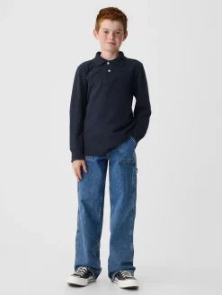 Kids Organic Cotton Uniform Polo Shirt