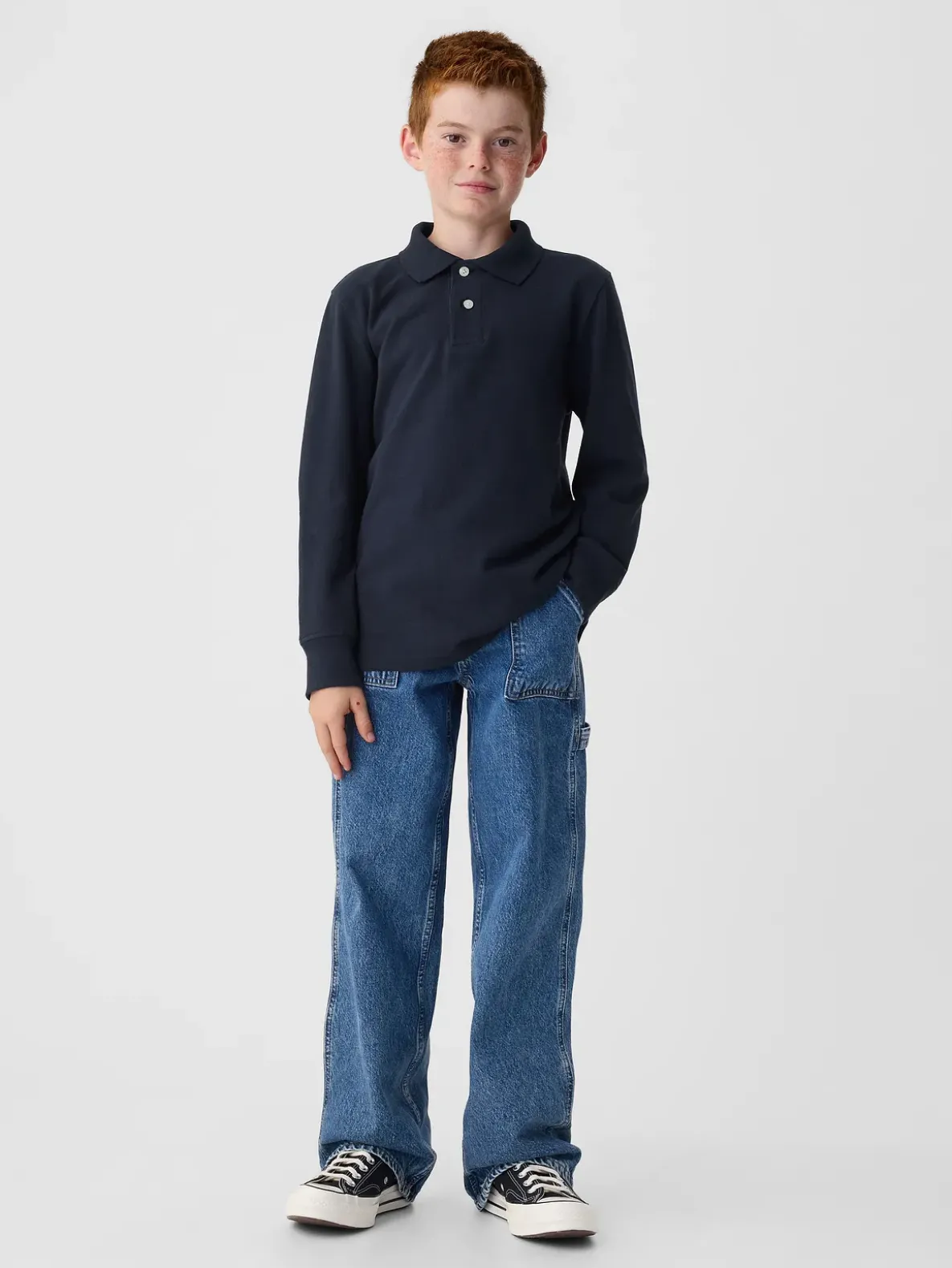 Kids Organic Cotton Uniform Polo Shirt