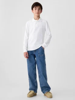 Kids Organic Cotton Uniform Polo Shirt