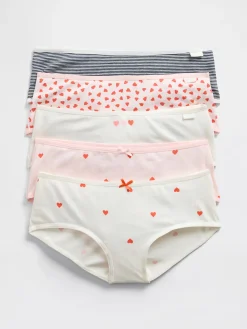 Kids Organic Stretch Cotton Hipster Briefs (5-Pack)