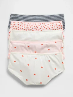 Kids Organic Stretch Cotton Hipster Briefs (5-Pack)