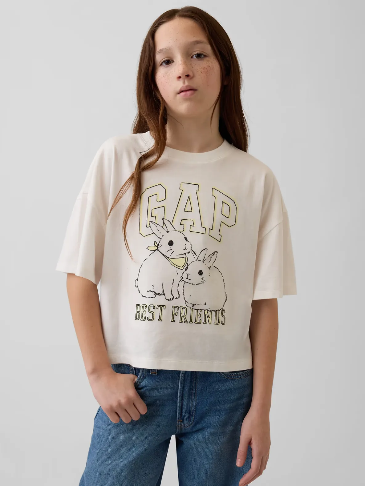 Kids Oversized Graphic Logo T-Shirt