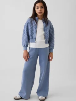 Kids Oversized Quilted Zip Jacket