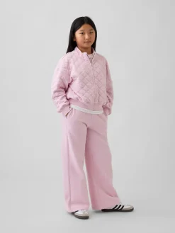Kids Oversized Quilted Zip Jacket