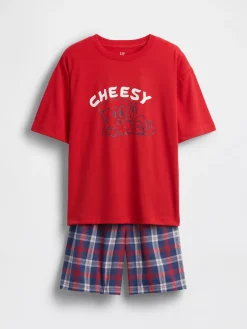 Kids Oversized Recycled PJ Short Set