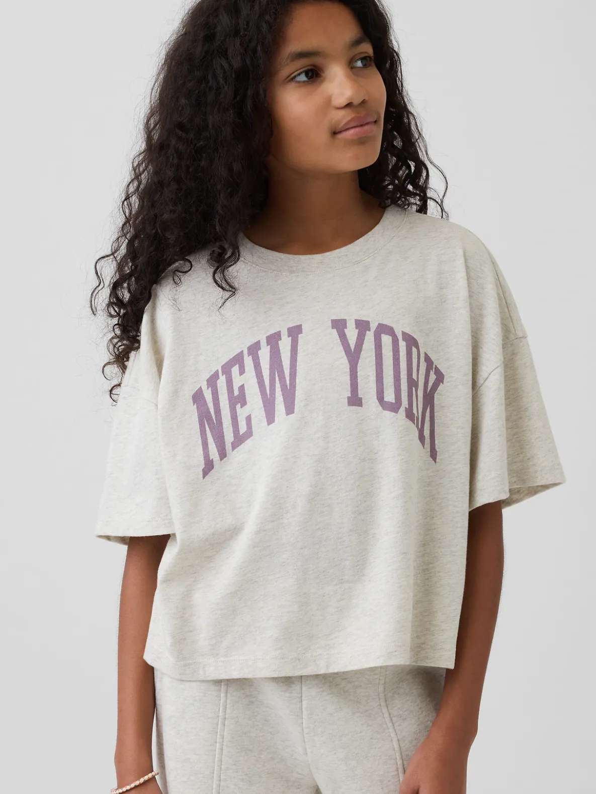 Kids Oversized State Graphic T-Shirt