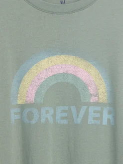 Kids Oversized Tunic Graphic T-Shirt