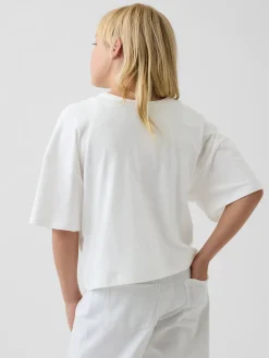 Kids Oversized Wide-Neck T-Shirt