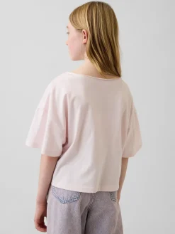 Kids Oversized Wide-Neck T-Shirt