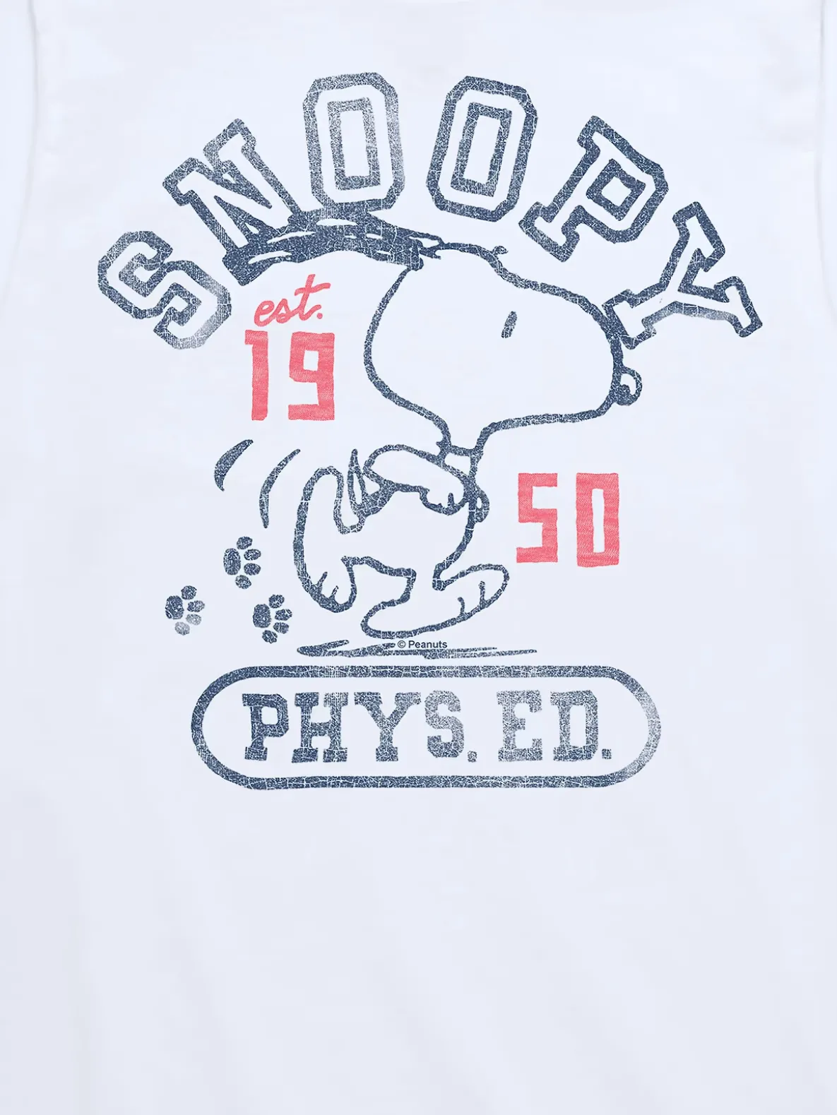 Kids Peanuts Snoopy Phys Ed Short Sleeve T-Shirt