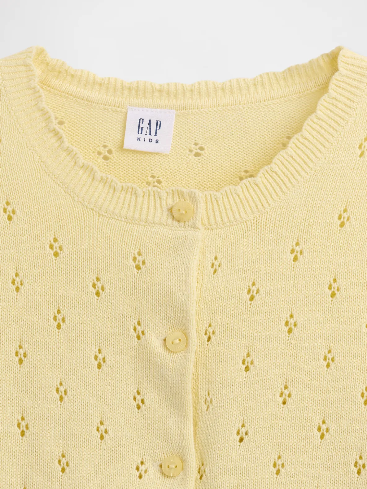 Kids Pointelle Cardigan Sweater