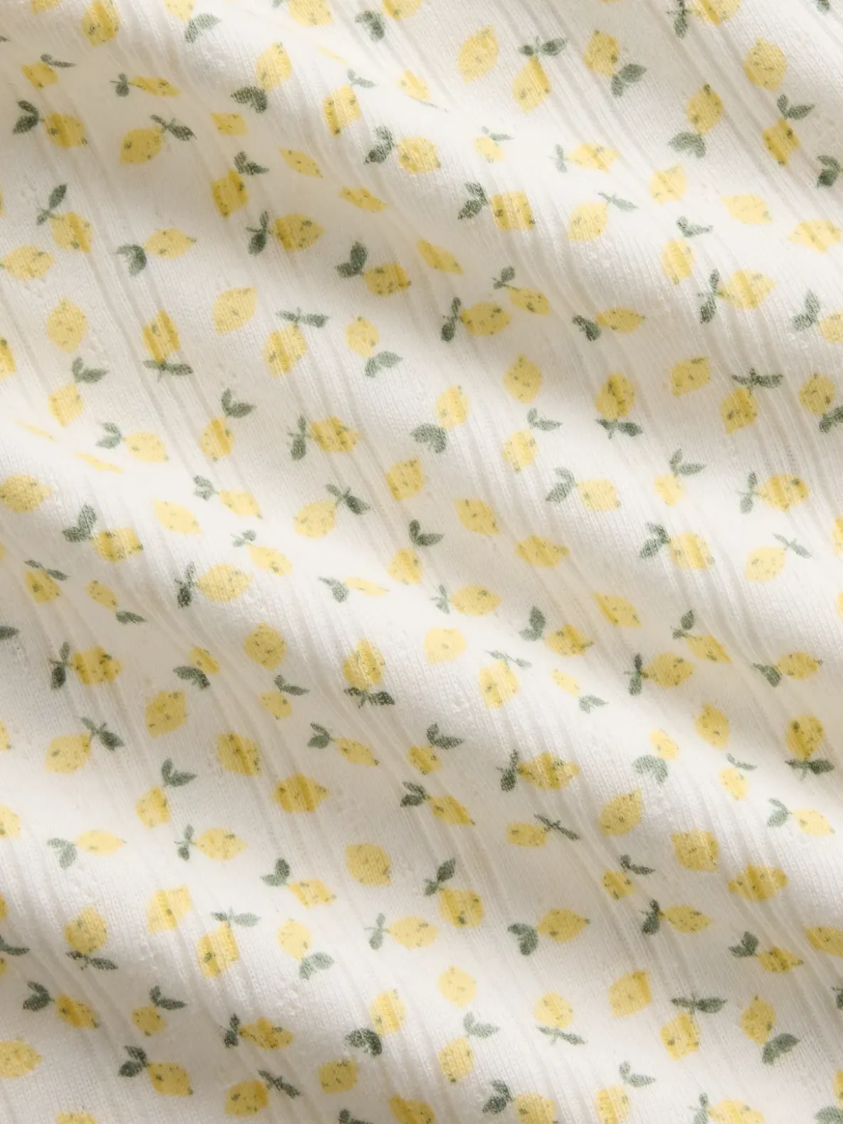 Kids Pointelle Rib Fitted T-Shirt