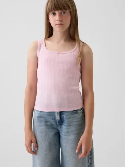 Kids Pointelle Tank Top