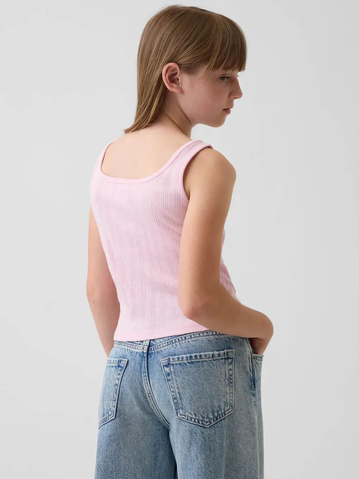 Kids Pointelle Tank Top