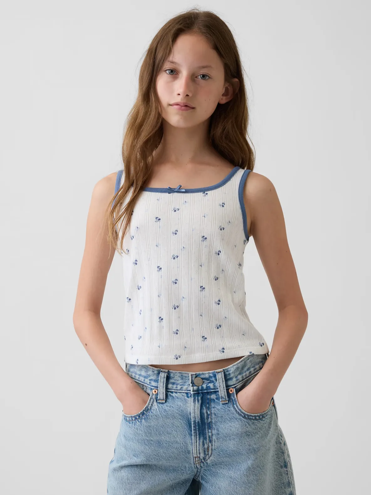 Kids Pointelle Tank Top