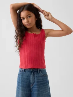 Kids Pointelle Tank Top