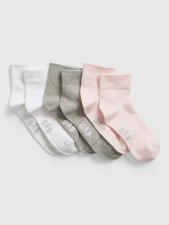 Kids Quarter Crew Socks (3-Pack)