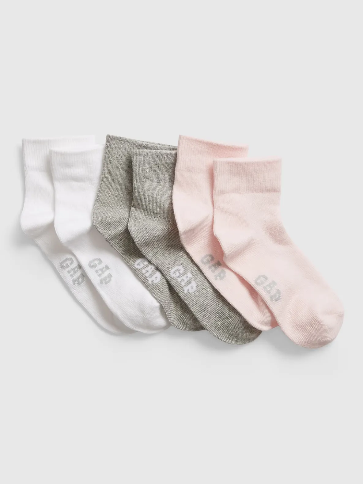 Kids Quarter Crew Socks (3-Pack)