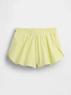 Kids Quick-Dry Butterfly-Hem Run Shorts