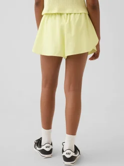 Kids Quick-Dry Butterfly-Hem Run Shorts