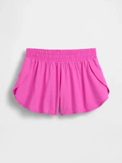 Kids Quick-Dry Butterfly-Hem Run Shorts