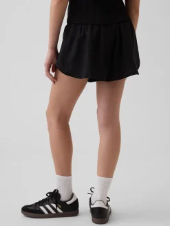 Kids Quick-Dry Butterfly-Hem Run Shorts