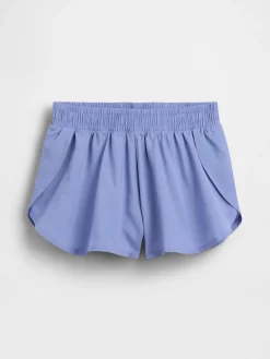 Kids Quick-Dry Butterfly-Hem Run Shorts