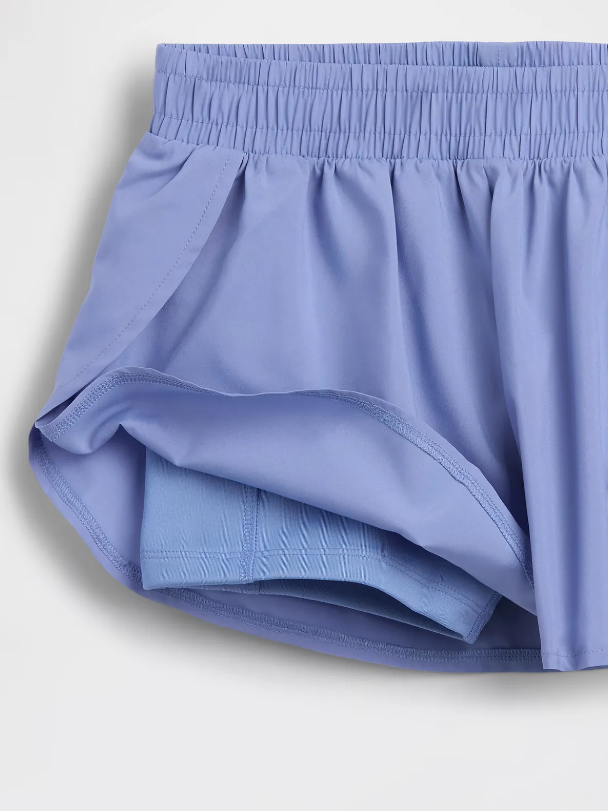 Kids Quick-Dry Butterfly-Hem Run Shorts