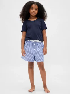 Kids Recycled Flannel PJ Boxer Shorts