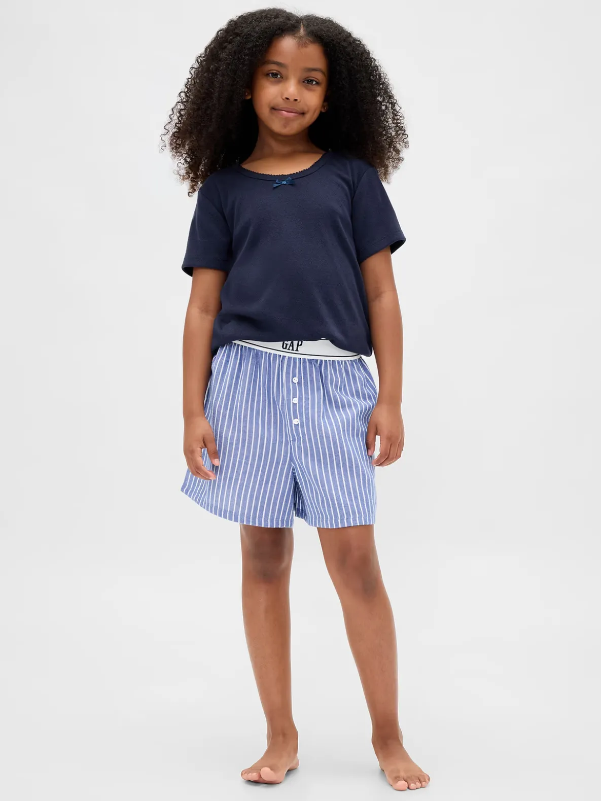 Kids Recycled Flannel PJ Boxer Shorts