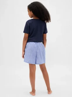 Kids Recycled Flannel PJ Boxer Shorts