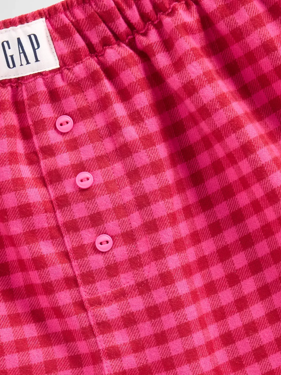 Kids Recycled Flannel PJ Boxer Shorts
