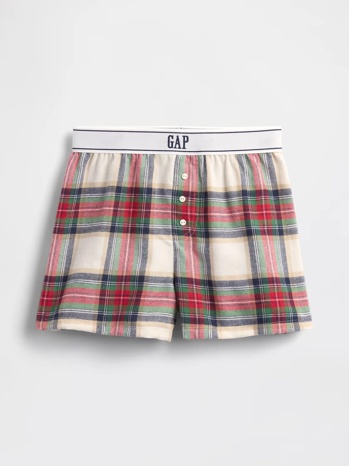 Kids Recycled Flannel PJ Boxer Shorts