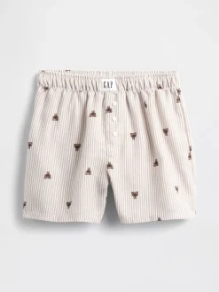 Kids Recycled Flannel PJ Boxer Shorts