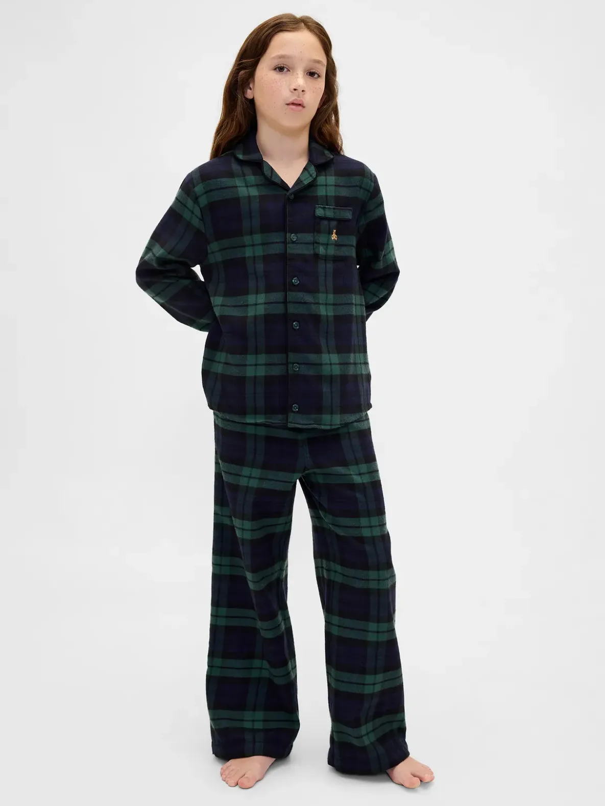 Kids Recycled Flannel PJ Set