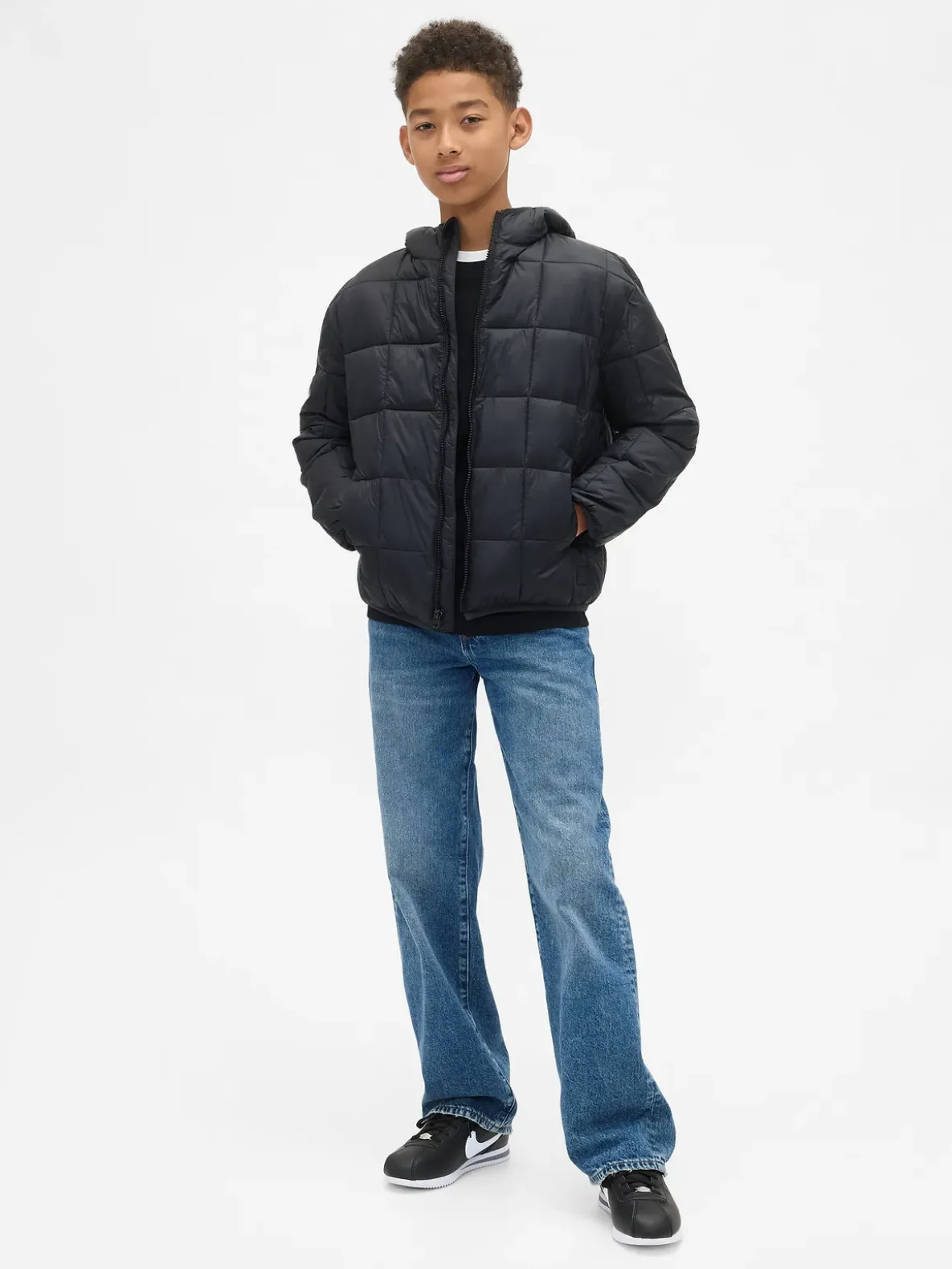 Kids Recycled Lightweight Puffer Jacket