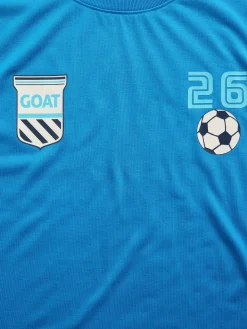 Kids Recycled Oversized Soccer PJ Short Set